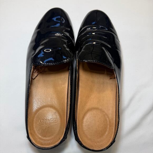Dansko Lexie Mule Black Patent Leather Slip On Clog Womens 40 Comfort Shoe - Picture 8 of 12